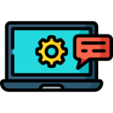 computer,gear,cogwheel,laptop,communications,chat,settings,tools,support,customer service,technical Support,mechanism,technical